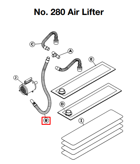 Crain - Tuyau flexible 3' pour no. 280