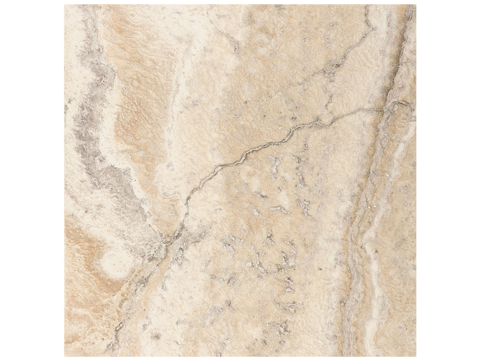Anatolia - Plancher de céramique Picasso Travertine Rempli et aiguisé 12" x 12"