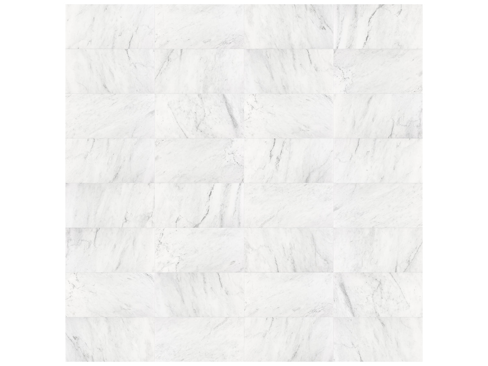 Anatolia - Bianco Venatino - Tuile de marbre, fini poli 30,5 x 61 cm (12 x 24 po)