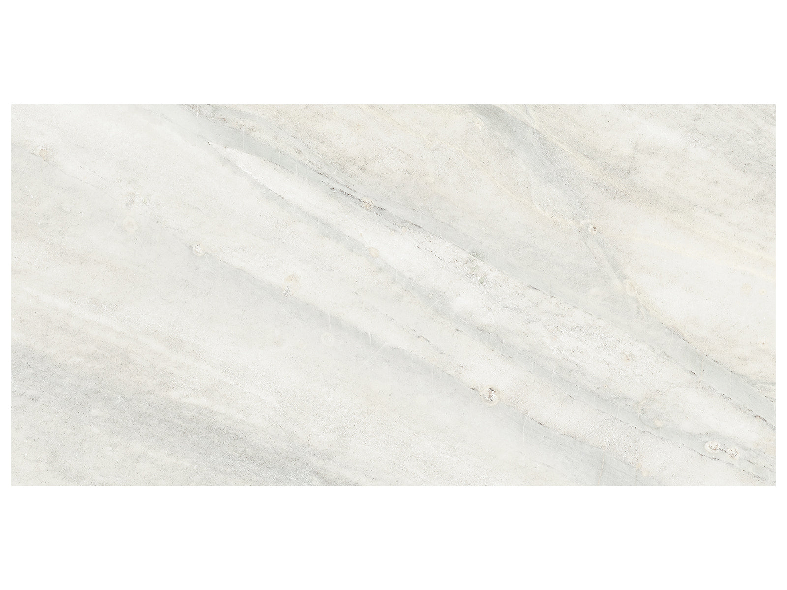 Anatolia - Evolution - Ice - Tuile de porcelaine émaillée aspect travertin, fini mat 30 x 60 cm (12 x 24 po)