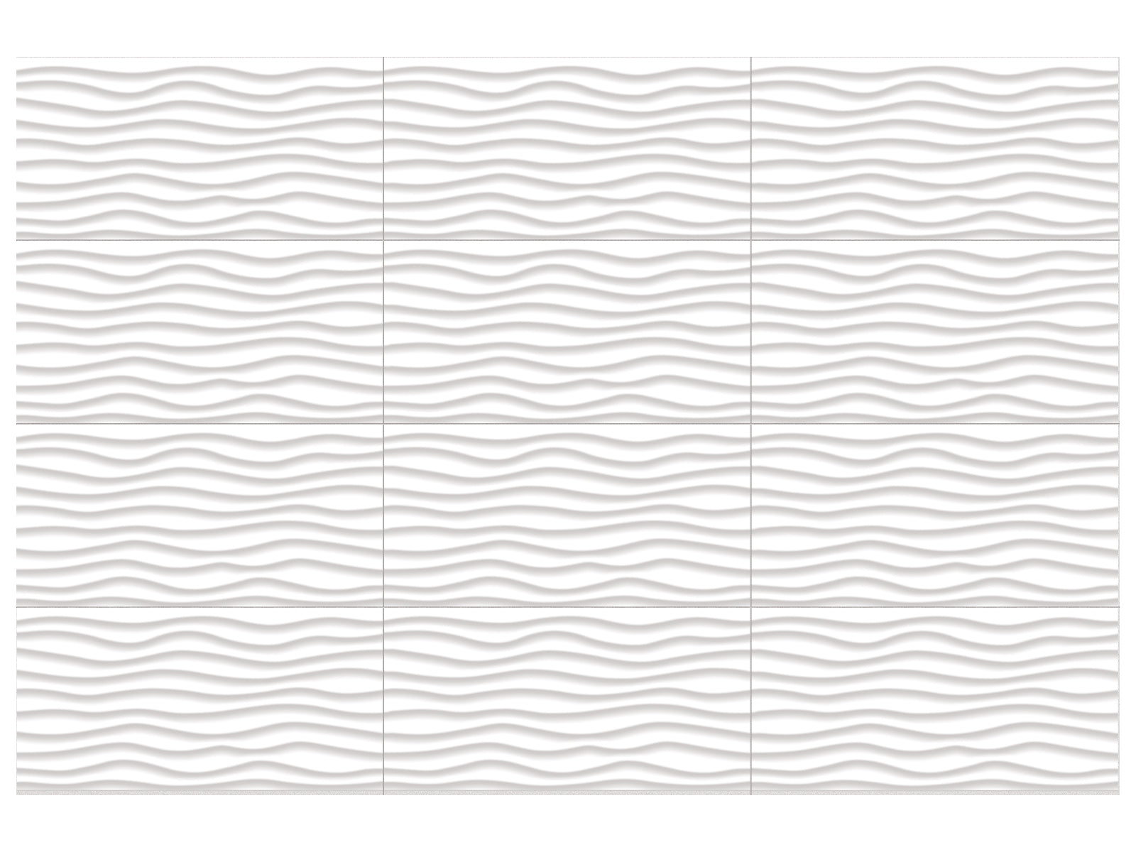 Anatolia - Céramique murale Linea White Oblique Lustré 12" x 24"
