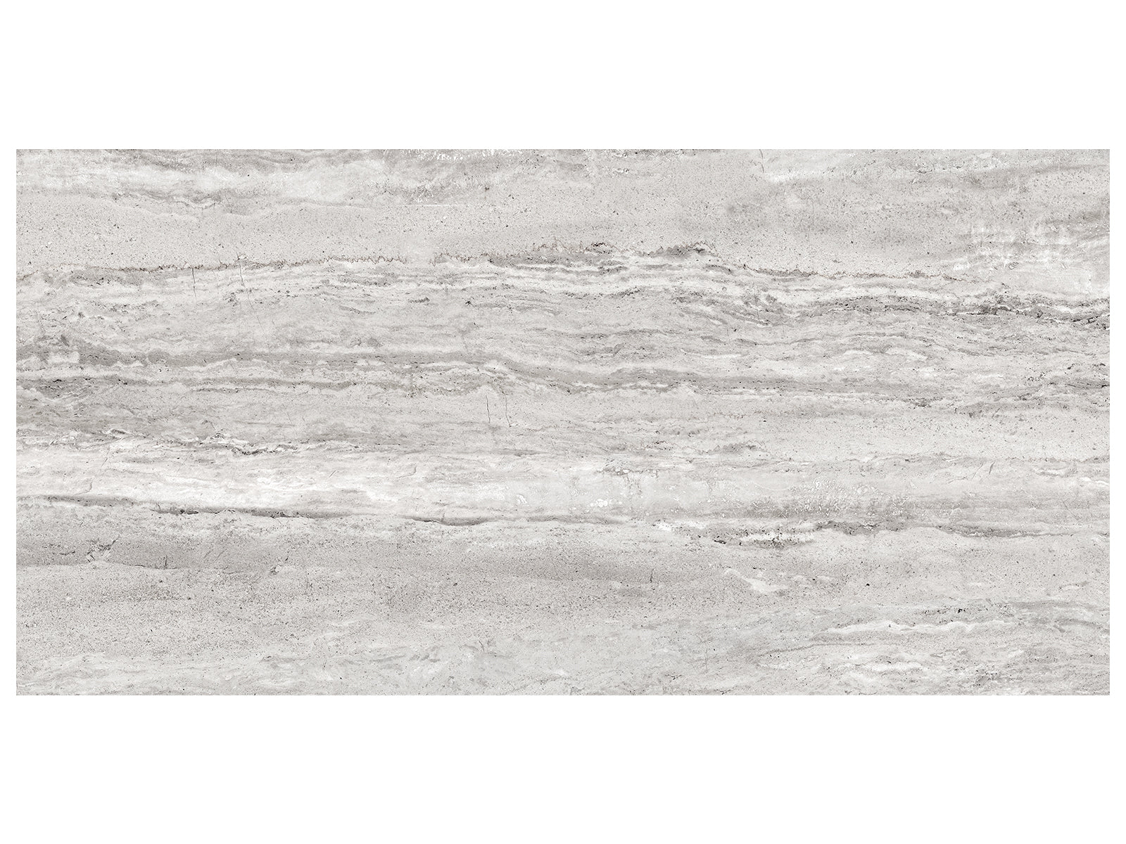 Anatolia - Precept - Ice - Tuile de porcelaine émaillée aspect travertin, fini mat 30 x 60 cm (12 x 24 po)