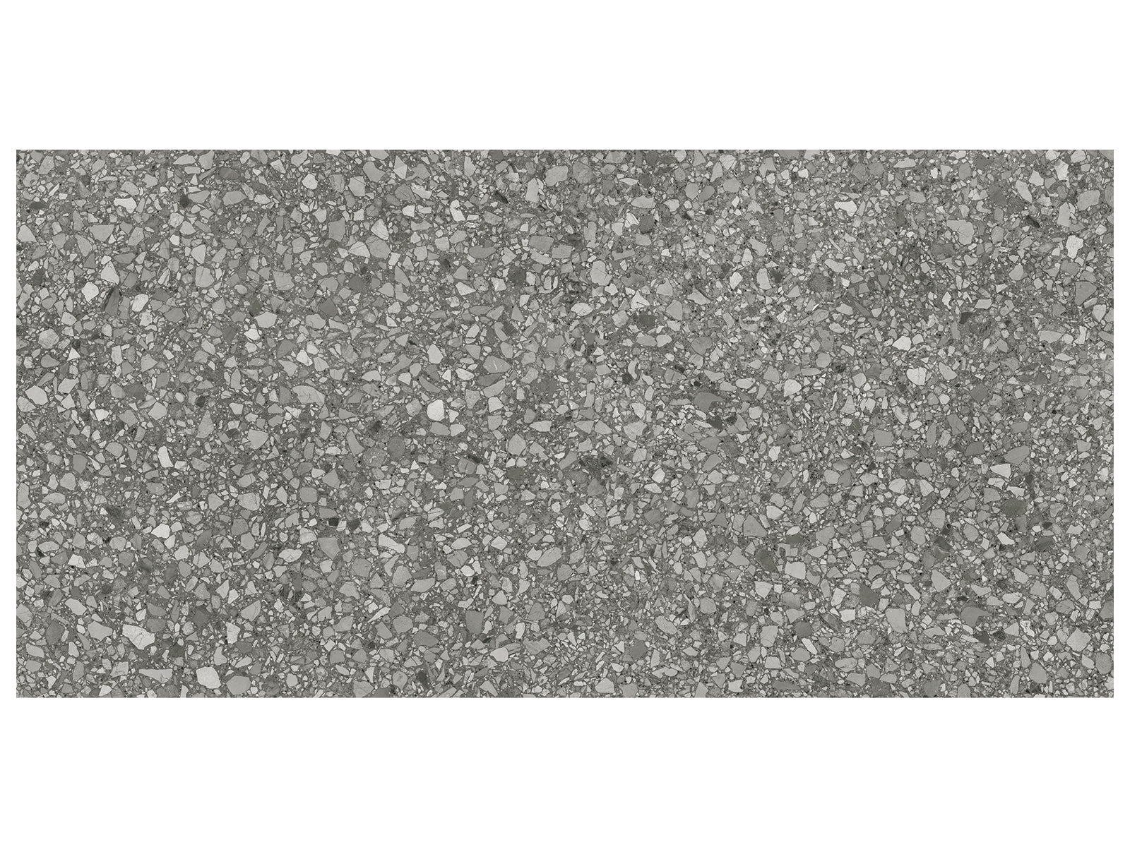 Anatolia - Station - Shadow - Tuile de porcelaine à pâte colorée aspect terrazzo, fini mat, rectifiée 30 x 60 cm (12 x 24 po)