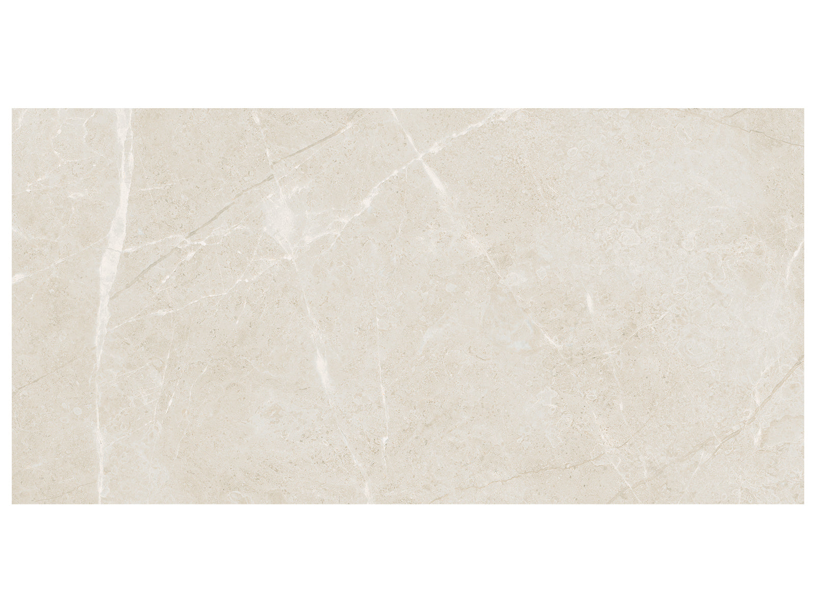 Anatolia - Torino - Avorio - Tuile de porcelaine émaillée aspect pierre, fini mat 30 x 60 cm (12 x 24 po)
