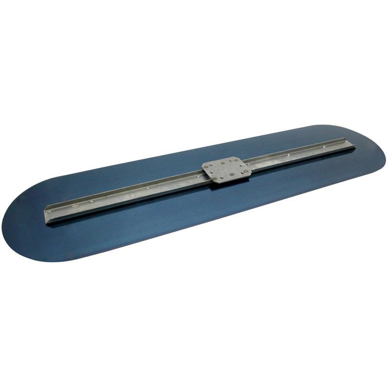 Marshalltown - Patin à bouts ronds en acier bleu 12-3/8" x 72" avec quincaillerie