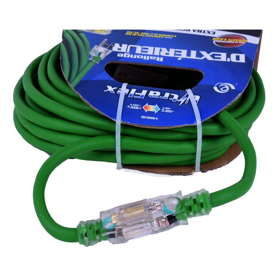 Toolway - Rallonge Électrique Sjeow 12/3" 9m 1-Prise