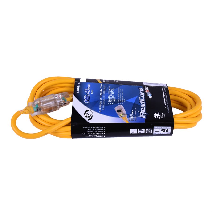 Toolway - Extension 5m SJTW 16/3" 1 Connecteurs De Sortie