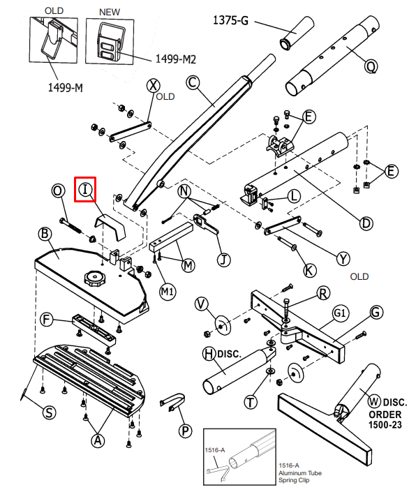 Crain - Poignée de levage avec vis pour ancien no. 499-500