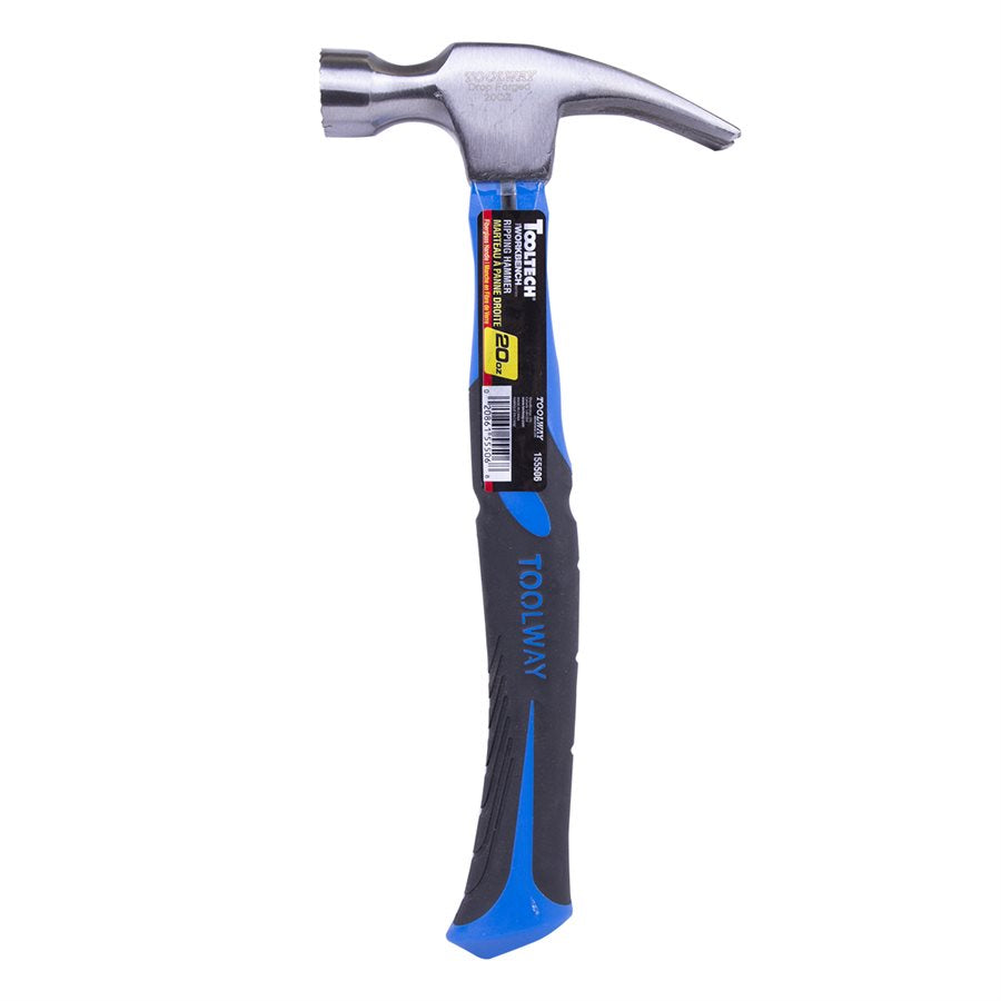 Toolway - Marteau de charpentier 20oz Poignée en fibre de verre