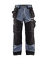 Blaklader - Pantalon de travail x 1600 Grey/Black Craftsmen - grandeur 30/30