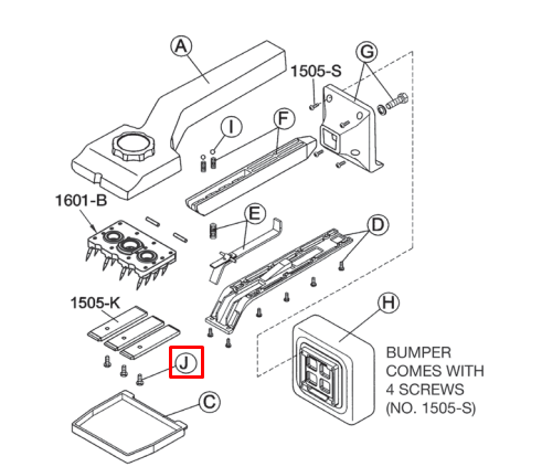 Crain - Vis gripper pour no. 612