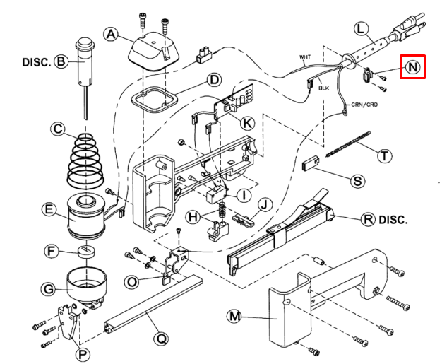 Crain - Support de cordon avec vis pour no. 615-830