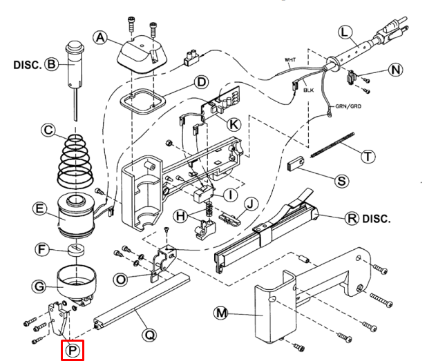 Crain - Guide agrafeuse pour no. 615-830