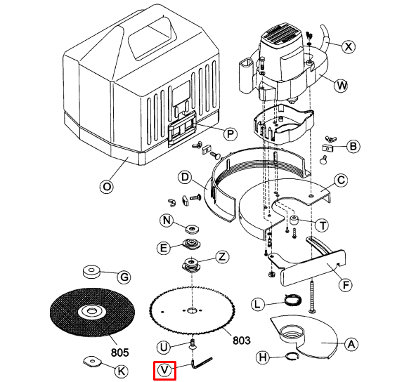 Crain - Clé hexagonale pour no. 800-810