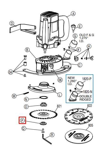 Crain - Pince pour lame pour no. 812