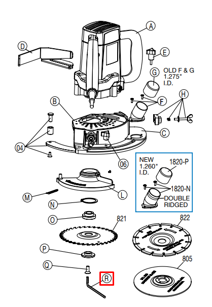 Crain - Clé hexagonale pour no. 812