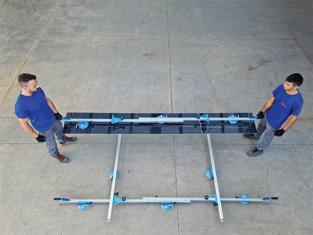 Sigma - Kera-Lift - Système de transport pour carreaux grands formats en aluminium - 340 cm (133-7/8") ||001A6
