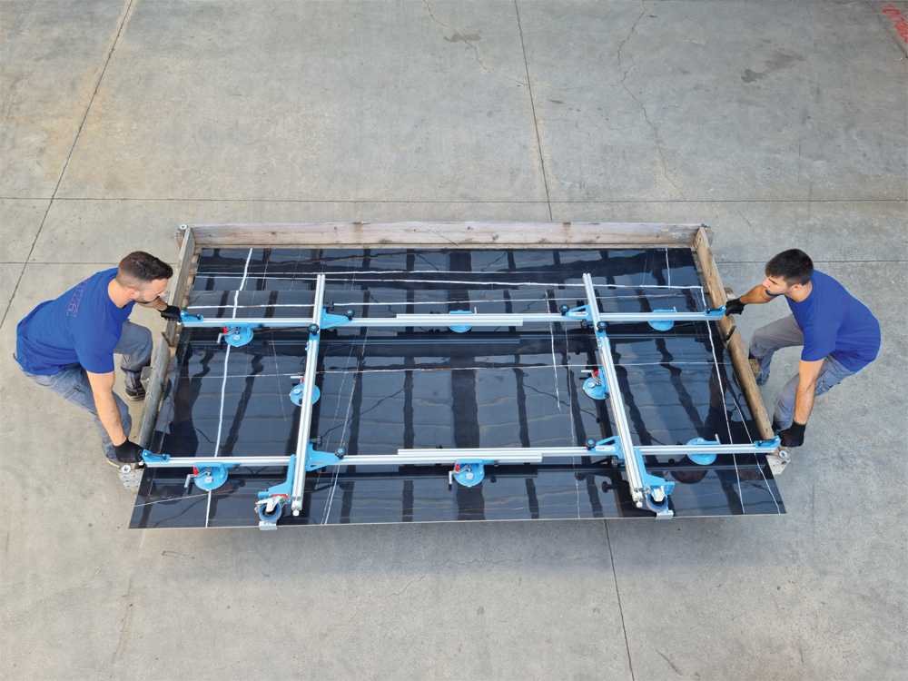 Sigma - Kera-Lift - Système de transport pour carreaux grands formats en aluminium - 340 cm (133-7/8") ||001A6