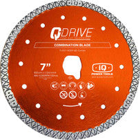 iQ Power Tools - Lame Q-Drive pour carreaux sèche combo 7" x 005