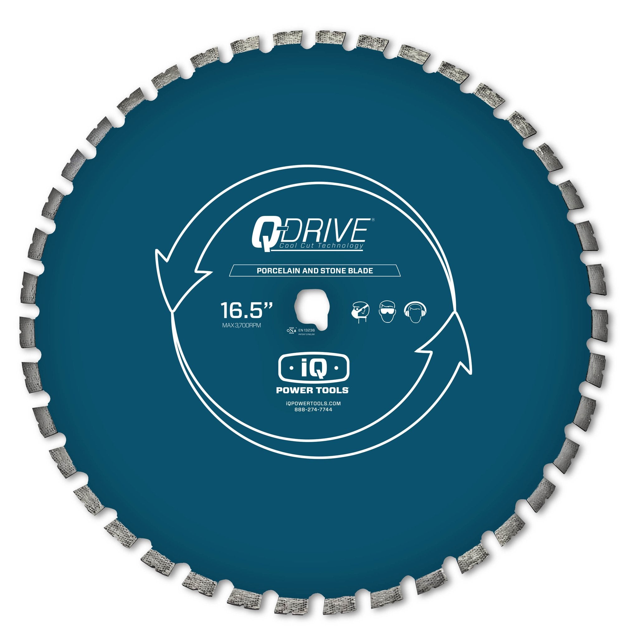 iQ Power Tools - Lame bleue à porcelaine 16.5"