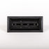 Fittes - Trappe de ventilation avec cadre Lite Matte Black 4" x 12"