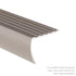 M-D PRO - Nez de marche en aluminium avec tombant, Bronze foncé martelé 1 3/8" x 12'