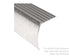 M-D PRO - Nez de marche en aluminium avec tombant, Or Coventry 1 5/8" x 12'