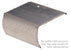 M-D PRO - Nez de marche commercial en aluminium avec tombant et giron Perforations en zigzag #CVG Coventry Gold 1-1/2" x 12'