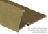 M-D PRO - Moulure à tapis à usages multiples en aluminium Titane martelé 19 mm (3/4") x 3.7 m (12')