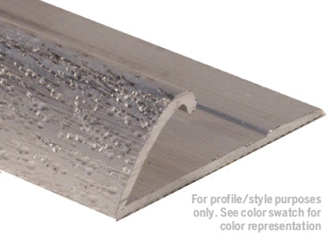 M-D PRO - Moulure en aluminium pour tapis commercial sans punaises, Argent martelé 3/4" x 12'