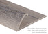 M-D PRO - Moulure en aluminium pour tapis commercial sans punaises, Argent martelé 3/4" x 12'