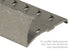 M-D PRO - Moulure à tapis économique à grande lèvre Punaises à fixation Laiton antique martelé 19 mm (3/4") x 3.7 m (12')