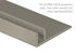 M-D PRO - Bande de finition en aluminium sans punaises avec base pré-perforée, Finition d'usinage - 3/8" x 12'