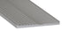 M-D PRO - Règle droite à dents de tigre en aluminium, Clair anodisé satiné - 2 1/4" x 29"