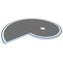 Wedi - Base de douche Fundo Nautilo en forme de coquillage entrée droite 59-2/3" x 74-3/8" x 2"