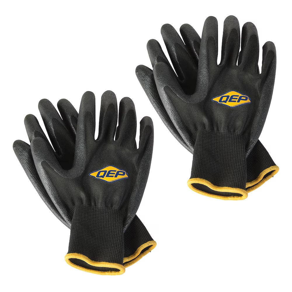 QEP - Gants de carreleur SureGrip taille unique (paquet de 2 paires)