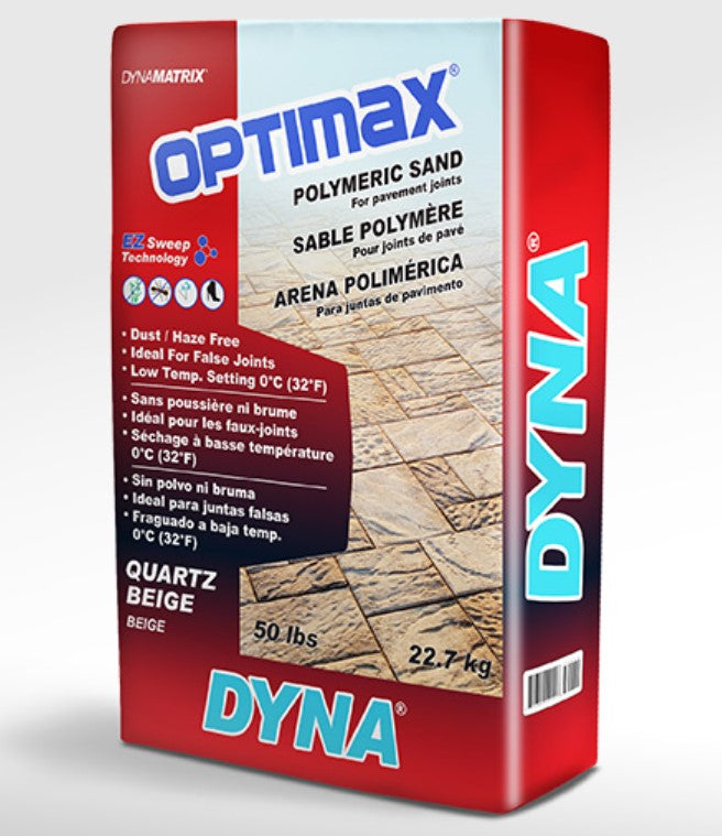 Dyna - Sable de jointoiement polymérique Optimax Premium Quartz Beige 50 lb