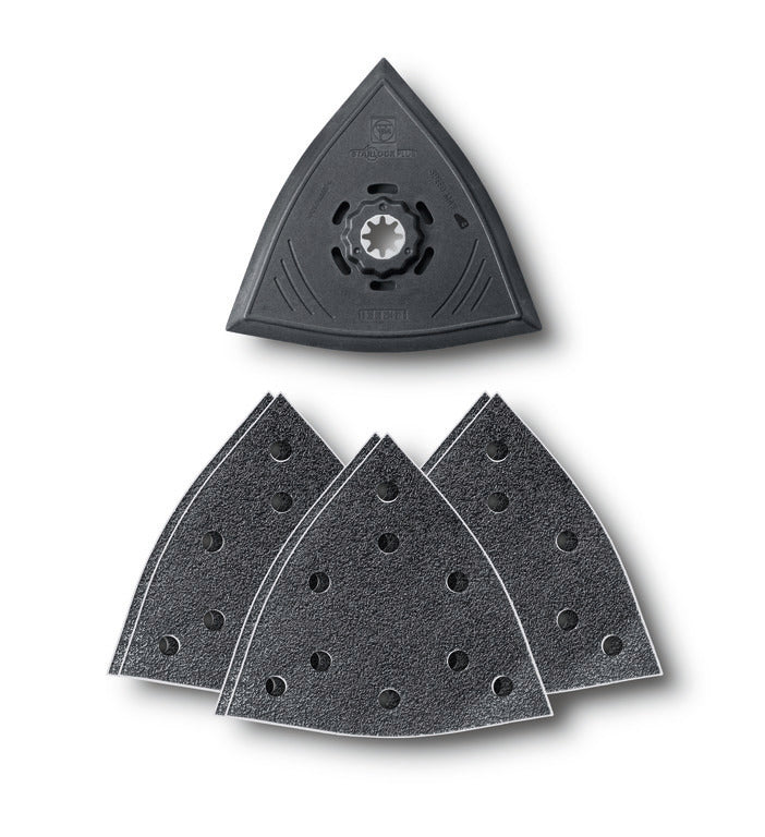 Fein - Ensemble de triangle de ponçage pour fixation Starlock Plus 5-1/8"