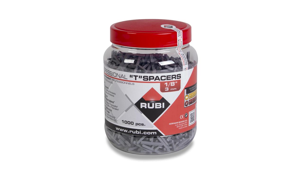 Rubi - Croisillon en T 1/8" (Paquet de 1000)