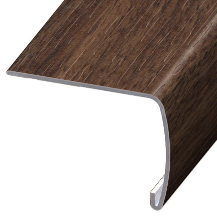 Versatrim - Nez de marche VersaEdge Extra Tall aluminium #242 Newport Walnut - 1-1/2" (38.10 mm) x 2" x 94"