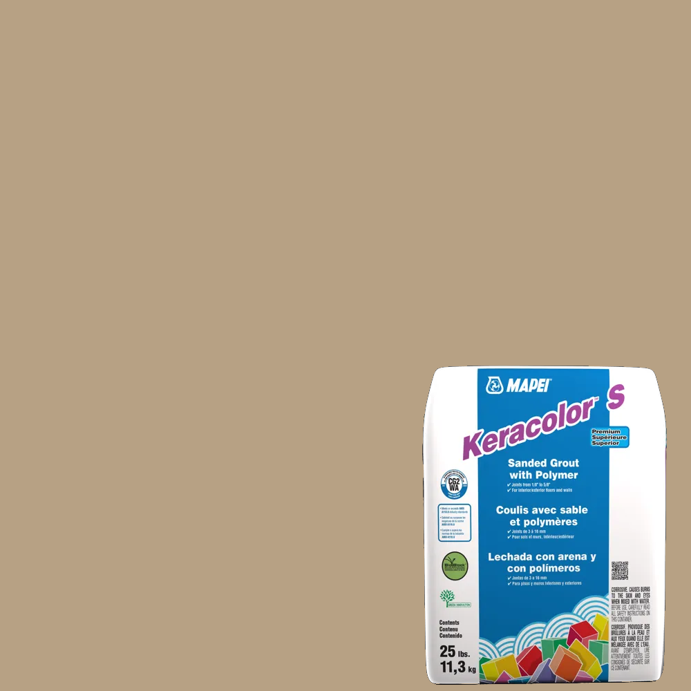 Mapei - Keracolor S Coulis avec sable et polymères #5044 Terre Ambrée 25 lb
