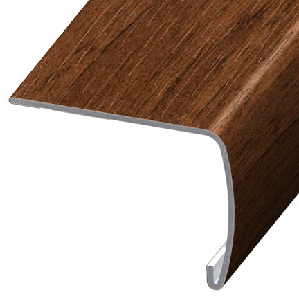Versatrim - Nez de marche VersaEdge Extra Tall aluminium #2474 Dark Walnut - 1-1/2" (38.10 mm) x 2" x 94"