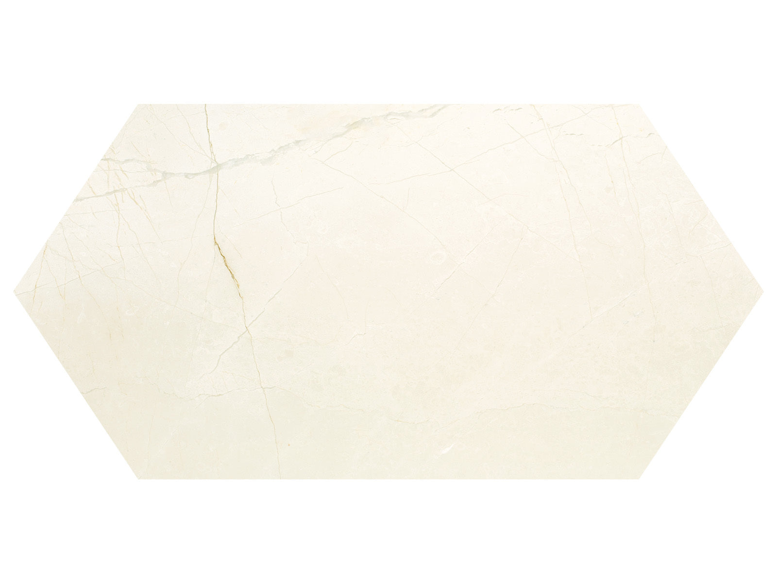 Anatolia - Avorio Crema - Tuile picket de marbre, fini adouci 60 cm (24 po)