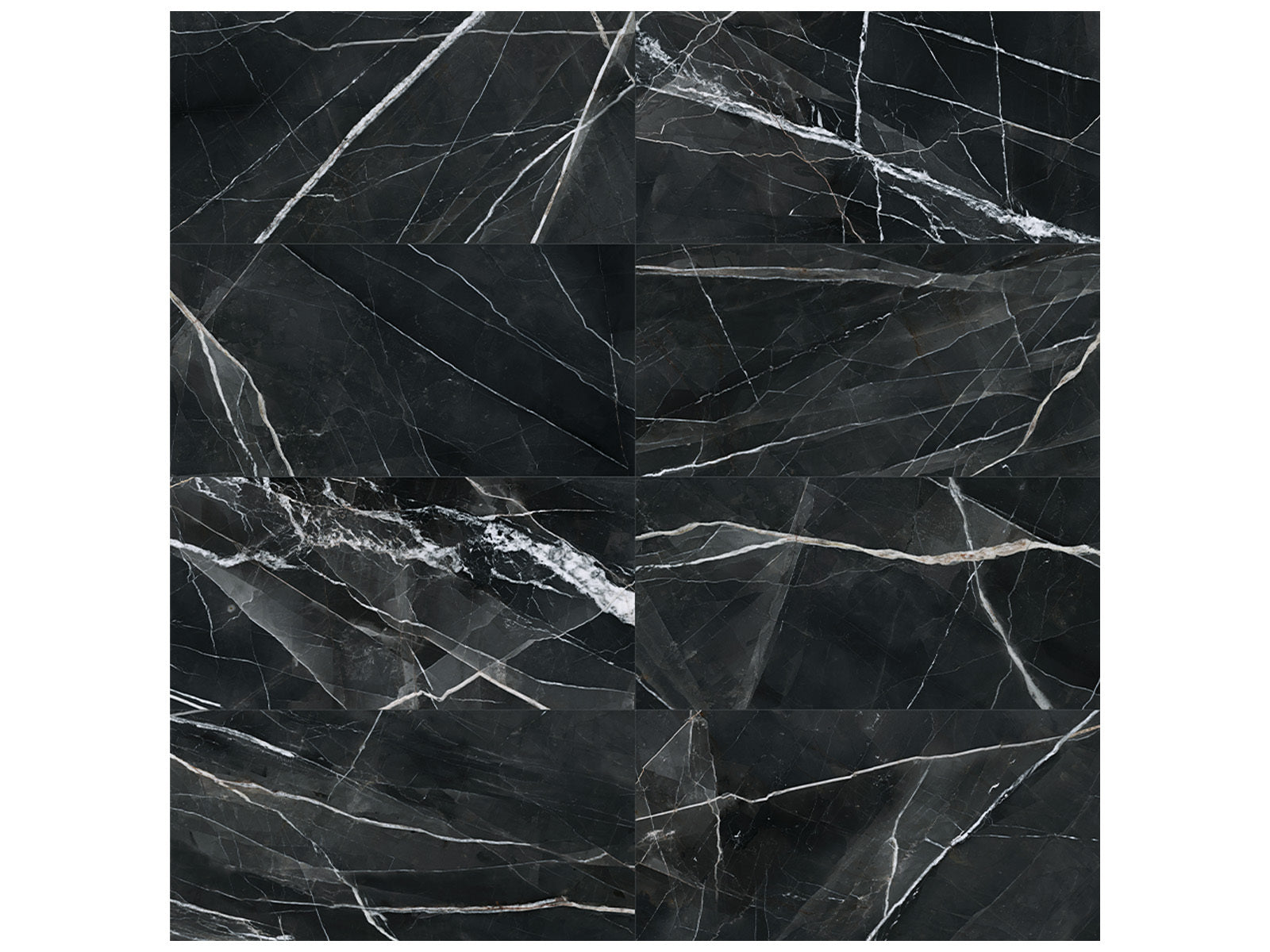 Anatolia - Majesto - Calacatta Noir - Dalle de patio de porcelaine colorée dans la masse vintage rectifiée 20 mm