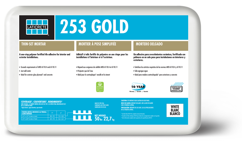 Laticrete - 253 Gold Mortier blanc 50 lb
