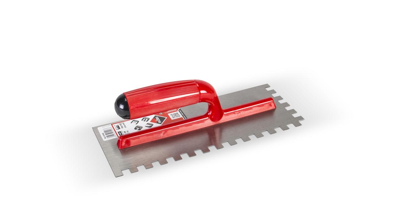Rubi - Truelle à dents carrées 11" en acier 3/8" x 3/8"