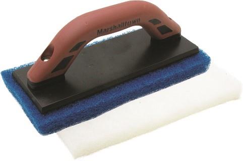 Marshalltown - Tampon à récurer le coulis 4-1/2" x 10" avec poignée Durasoft