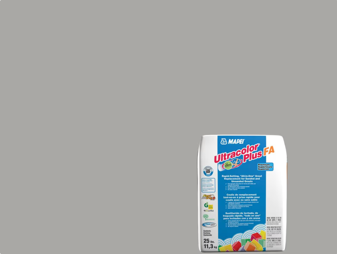 6BU002711 - #27 Argent 25 lb - Mapei Ultracolor Plus FA Coulis tout-en-un à prise rapide