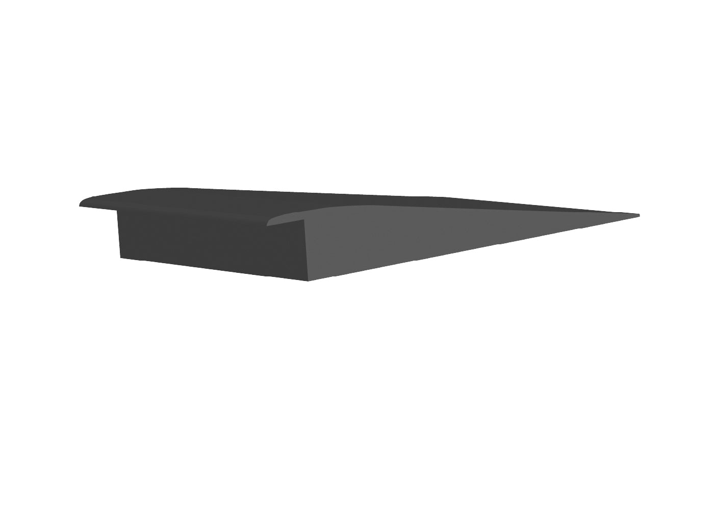 Core Flooring - Réducteur en vinyle pour plancher de 3/8" (9.5 mm) d'épais #7 Charcoal - 1/2" x 3-1/8" x 12'