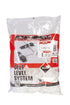 Rubi - Coins Delta Tile Leveling Clips 1/32" x 1/8" x 1/2" (Paquet de 400)